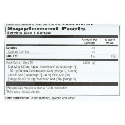 Health From The Sun Black Currant Oil Dietary Supplement - 1 Each - 60 Sgel image 3