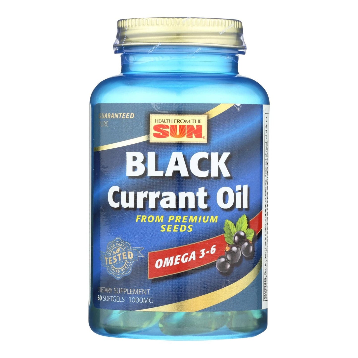 Health From The Sun Black Currant Oil Dietary Supplement - 1 Each - 60 Sgel image 1