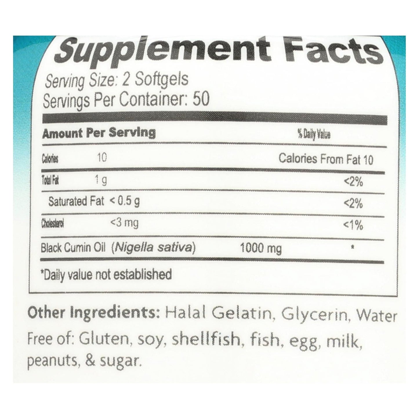 Health Logics Black Cumin Seed Oil - 100 Softgels image 4