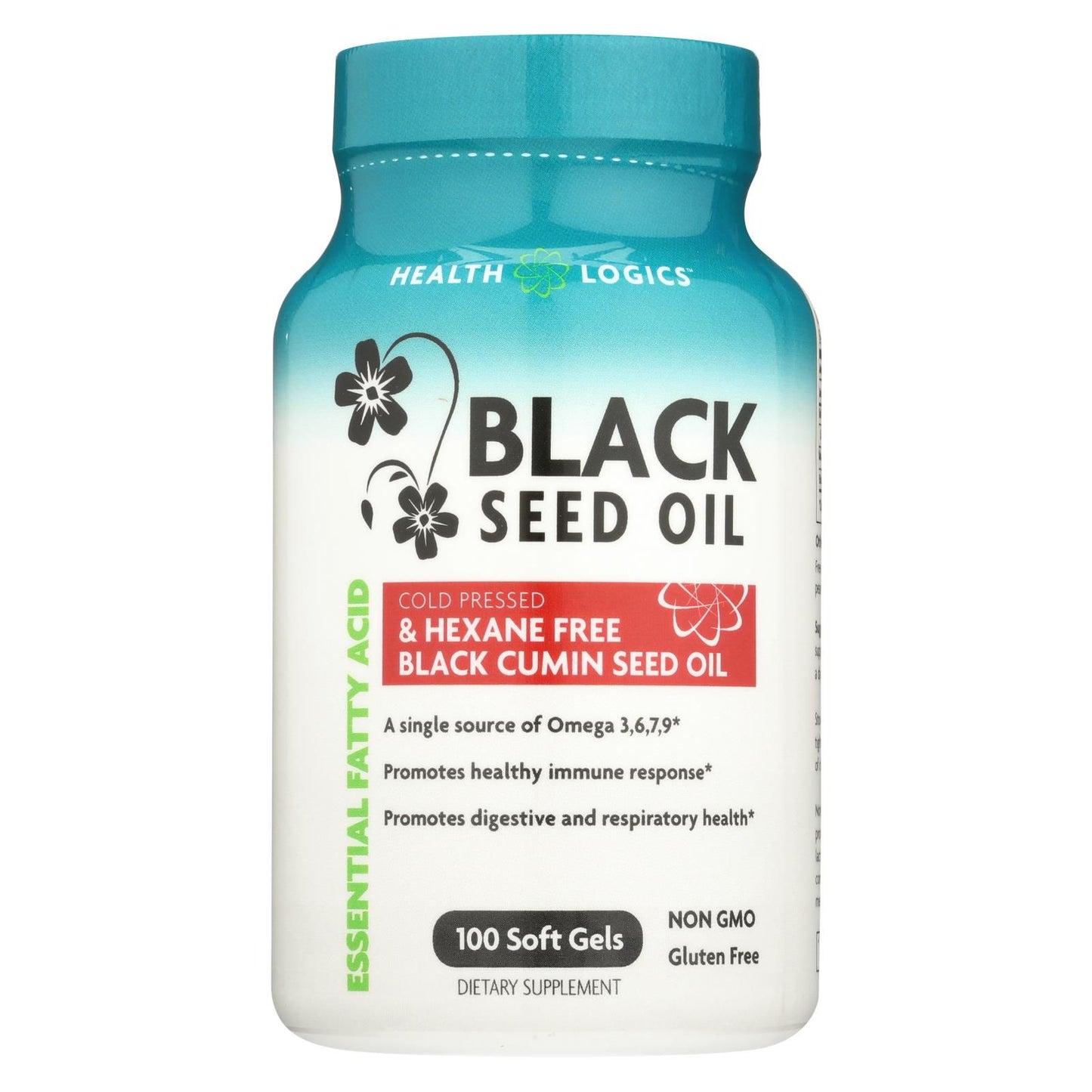 Health Logics Black Cumin Seed Oil - 100 Softgels image 1