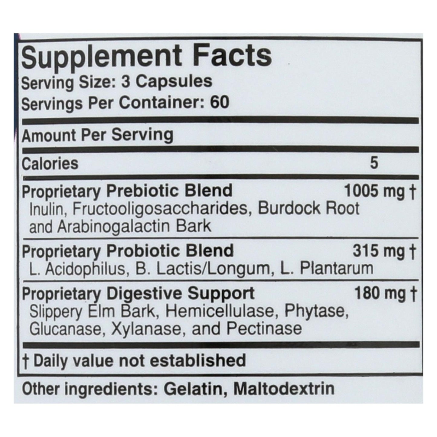 Health Plus - Prebiotic Formula - Colon Cleanse Max - 180 Capsules image 2