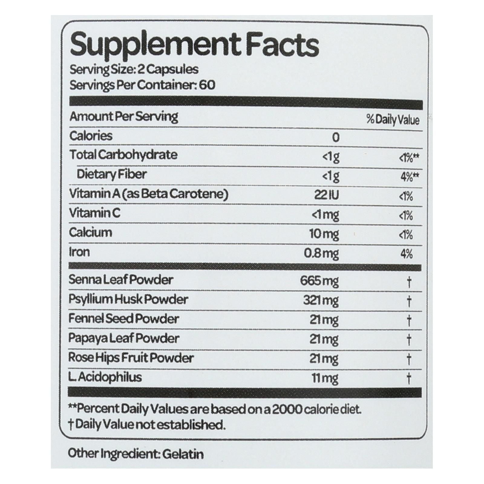 Health Plus - Super Colon Cleanse - 120 Capsules image 2
