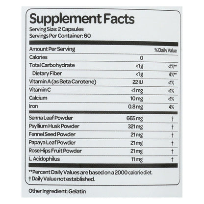 Health Plus - Super Colon Cleanse - 120 Capsules image 2