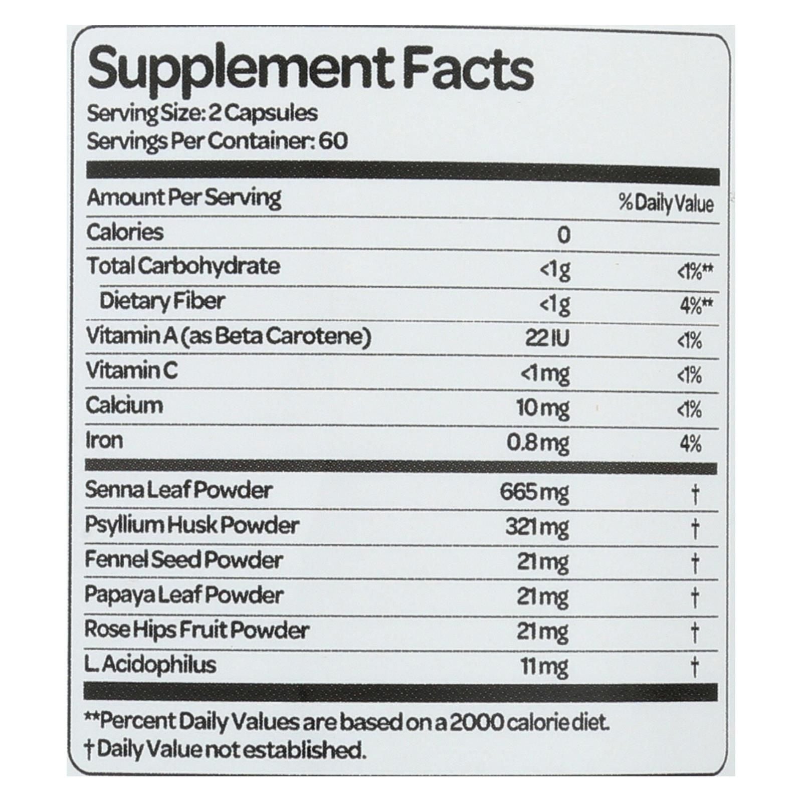 Health Plus - Super Colon Cleanse - 120 Capsules image 3