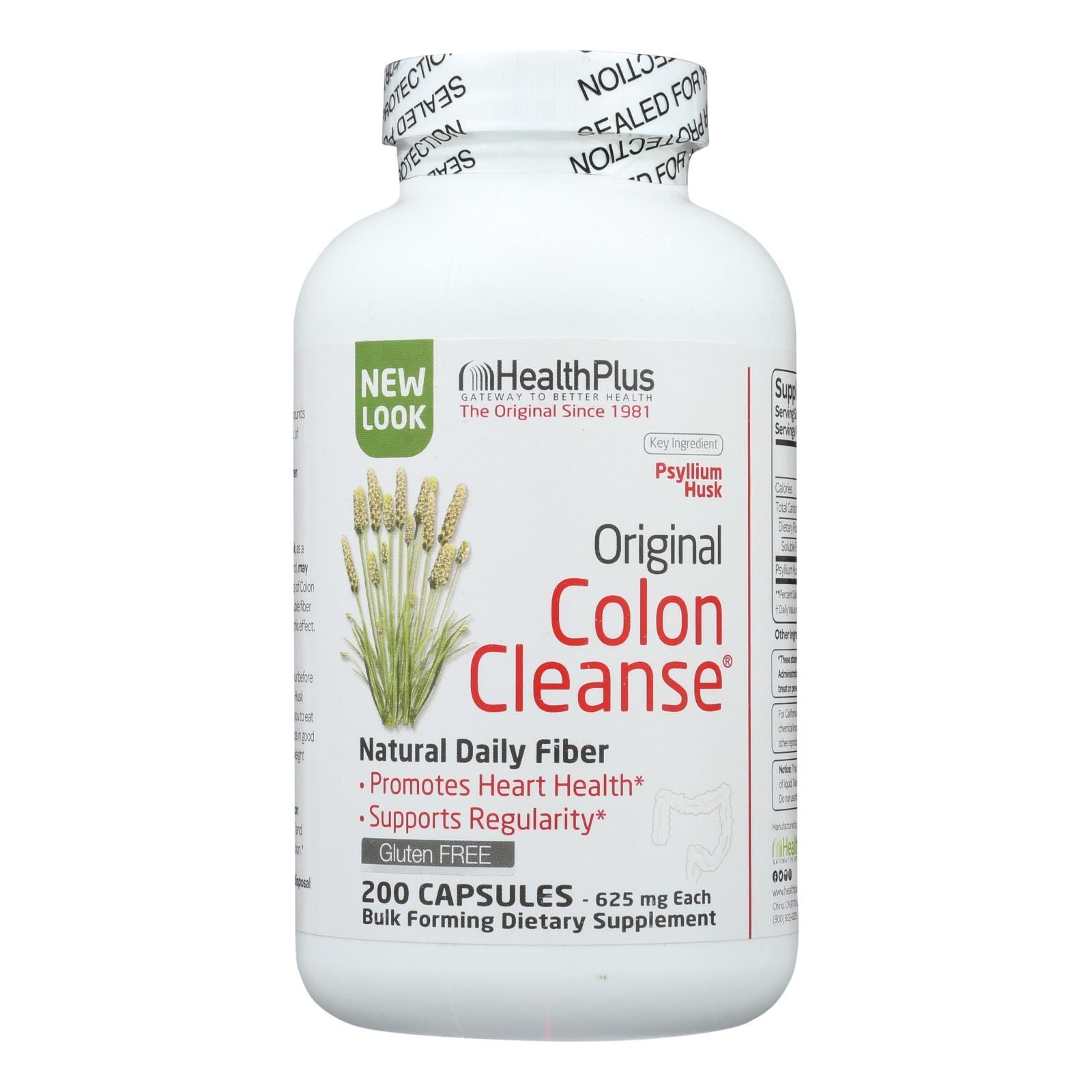 Health Plus - The Original Colon Cleanse - 200 Capsules image 1