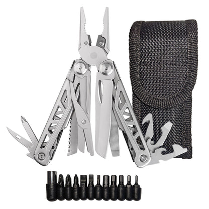 Heavy Duty Multitool | Military Grade Stainless Steel Frame;  Deep Profile Blade;  First Aid Scissors;  Sturdy Pliers;   image 1