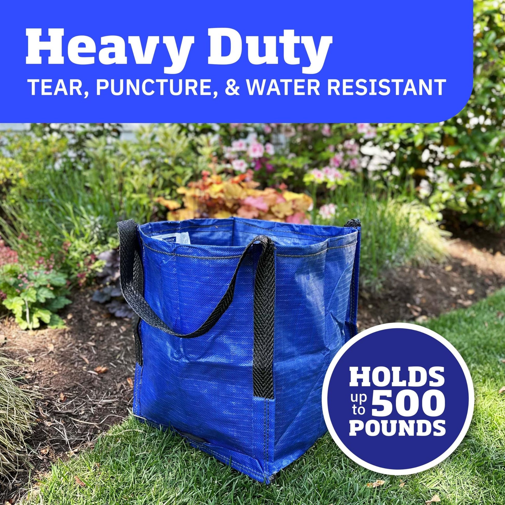 Heavy Duty Storage Tote Bag 22-Gallon Rugged Woven Polypropylene Moving Bag image 6
