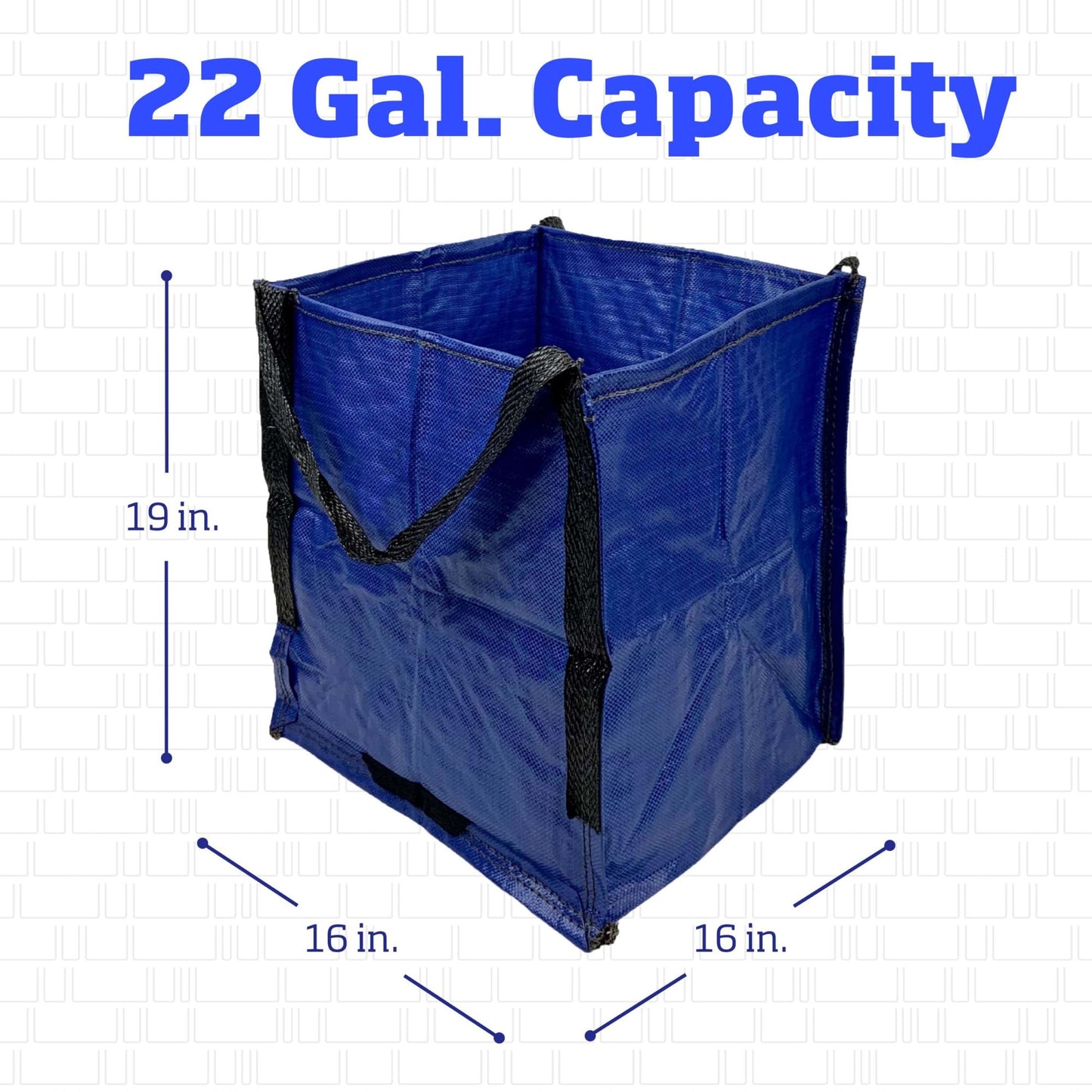 Heavy Duty Storage Tote Bag 22-Gallon Rugged Woven Polypropylene Moving Bag image 2