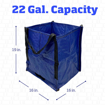 Heavy Duty Storage Tote Bag 22-Gallon Rugged Woven Polypropylene Moving Bag image 2