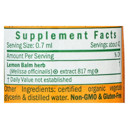 Herb Pharm - Lemon Balm Glycerite - 1 Each-1 Oz image 3