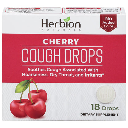 Herbion Naturals - Cough Drops Cherry - 1 Each - 18 Ct image 1