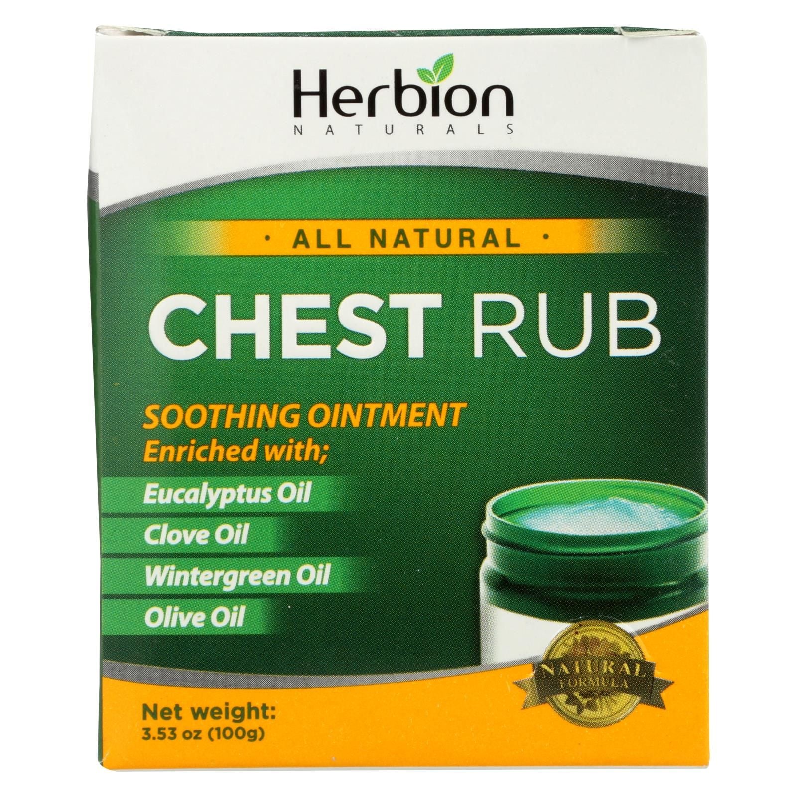 Herbion Naturals All Natural Chest Rub Ointment - 1 Each - 3.53 Oz image 1