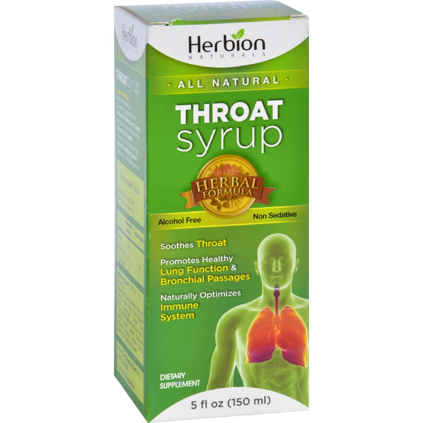 Herbion Naturals Throat Syrup - All Natural - 5 Oz image 1