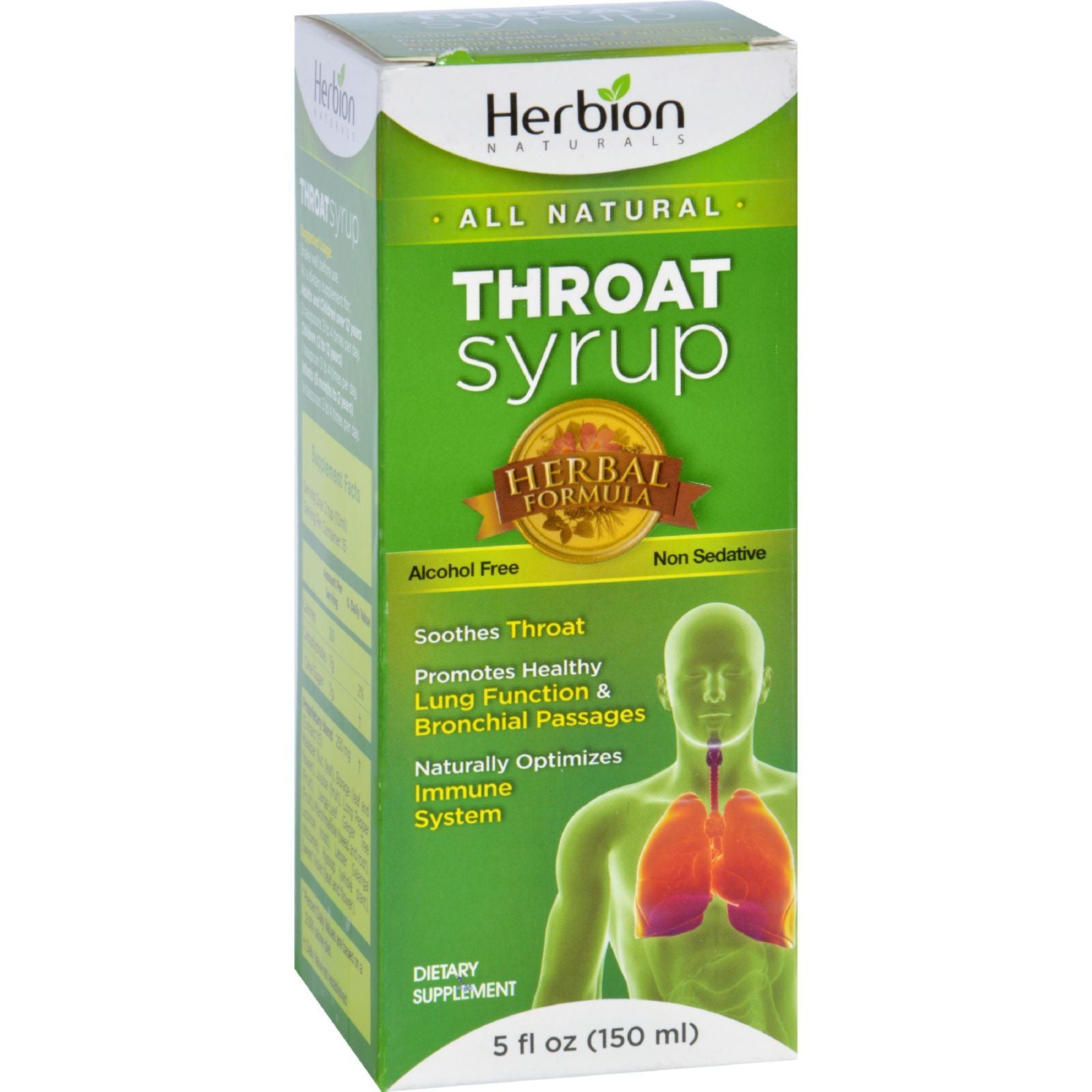Herbion Naturals Throat Syrup - All Natural - 5 Oz image 1