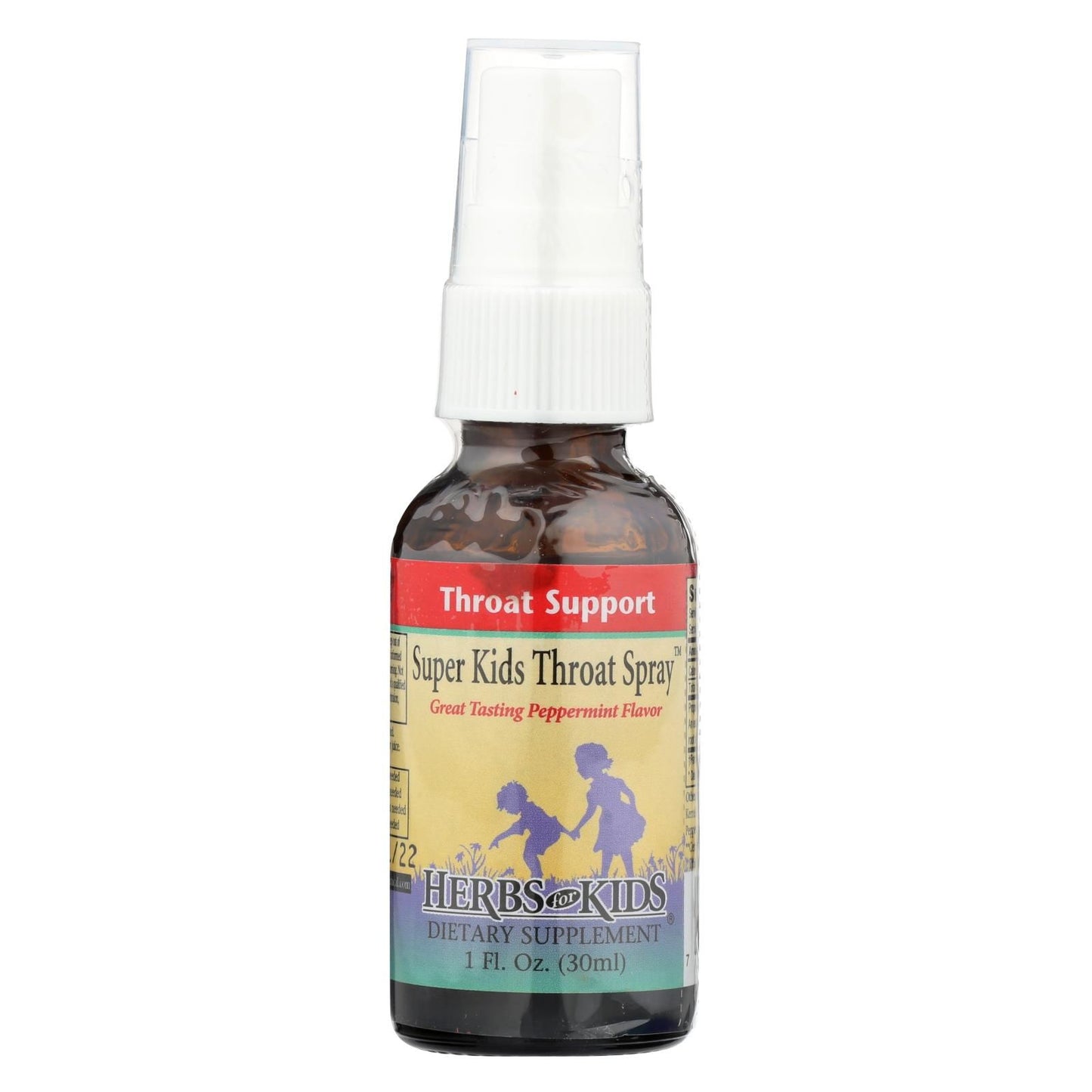 Herbs For Kids Super Kid's Throat Spray Peppermint - 1 Fl Oz image 1