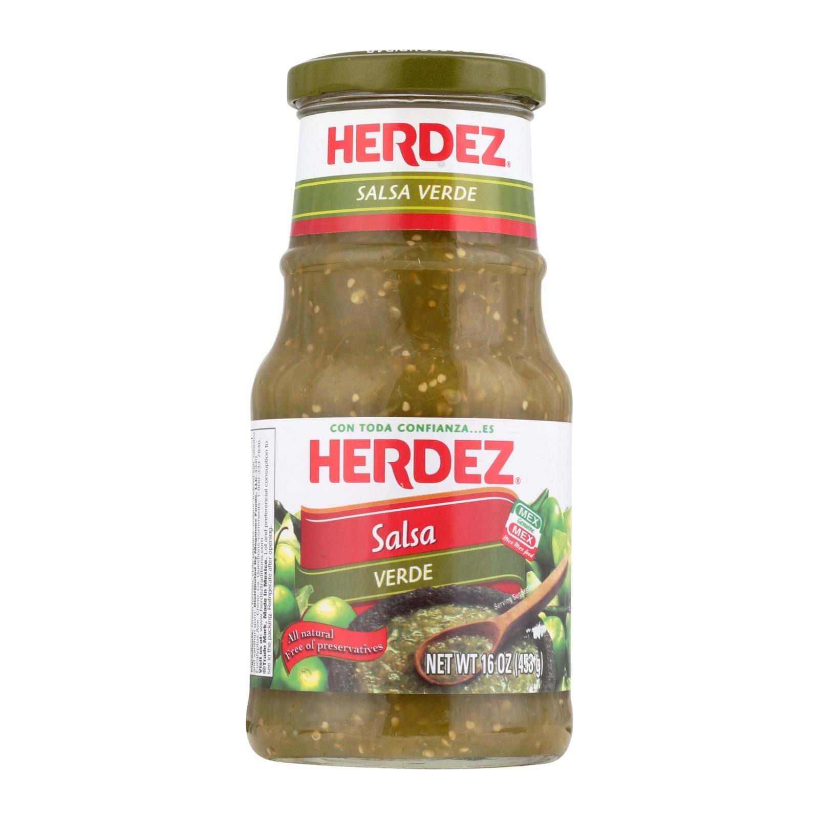Herdez Salsa - Verde - Case Of 12 - 16 Oz. image 1
