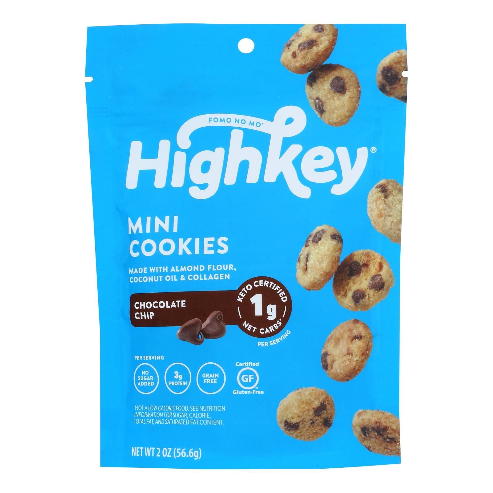 High Key - Cookie Chocolate Chip Keto - Case Of 6-2 Oz image 1