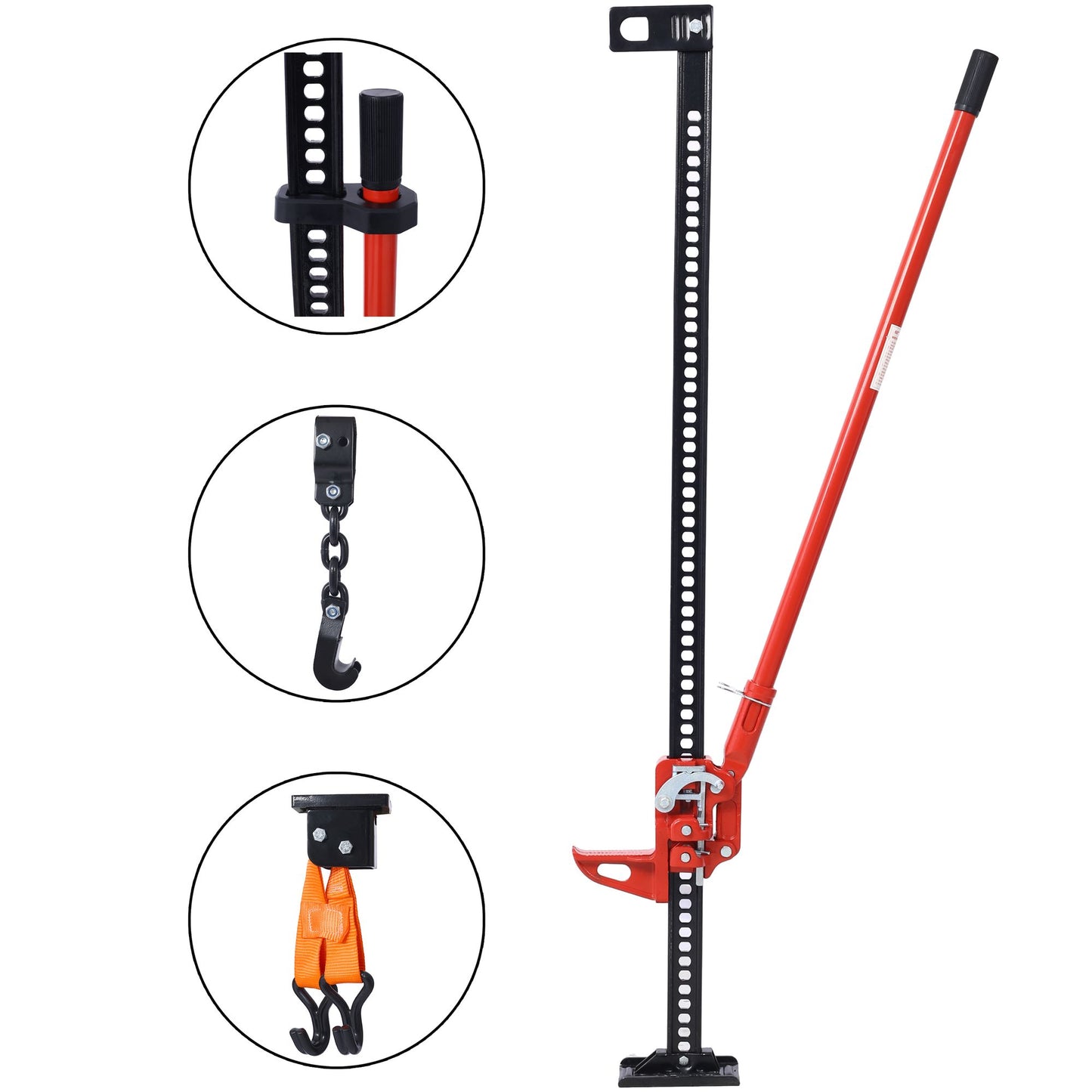High Lift Farm Jack,60" Utility Farm Jack, 7000 lbs Capacity Ratcheting Off Road Utility Jack, Heavy-Duty Farm Jack for  image 1