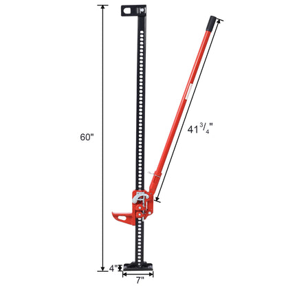 High Lift Farm Jack,60" Utility Farm Jack, 7000 lbs Capacity Ratcheting Off Road Utility Jack, Heavy-Duty Farm Jack for  image 7