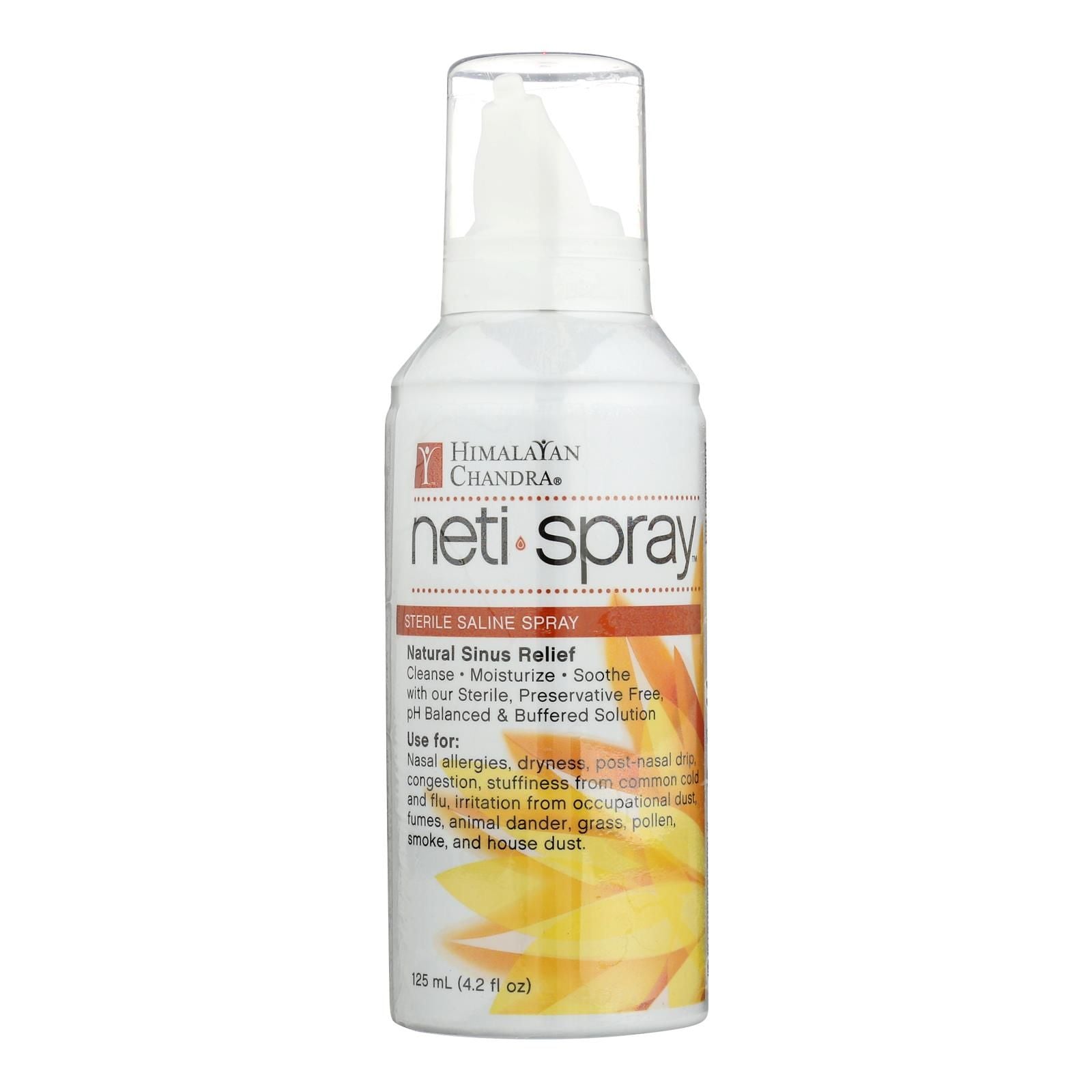 Himalayan Chandra Neti Spray - Sterile Saline - 4.2 Oz image 1