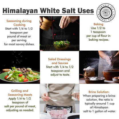 Himalayan White Salt by Pride Of India - 1lb - Rarest & Enriched W/84+ Natural Minerals- Low Sodium- Mineral Rich Nutrit image 12