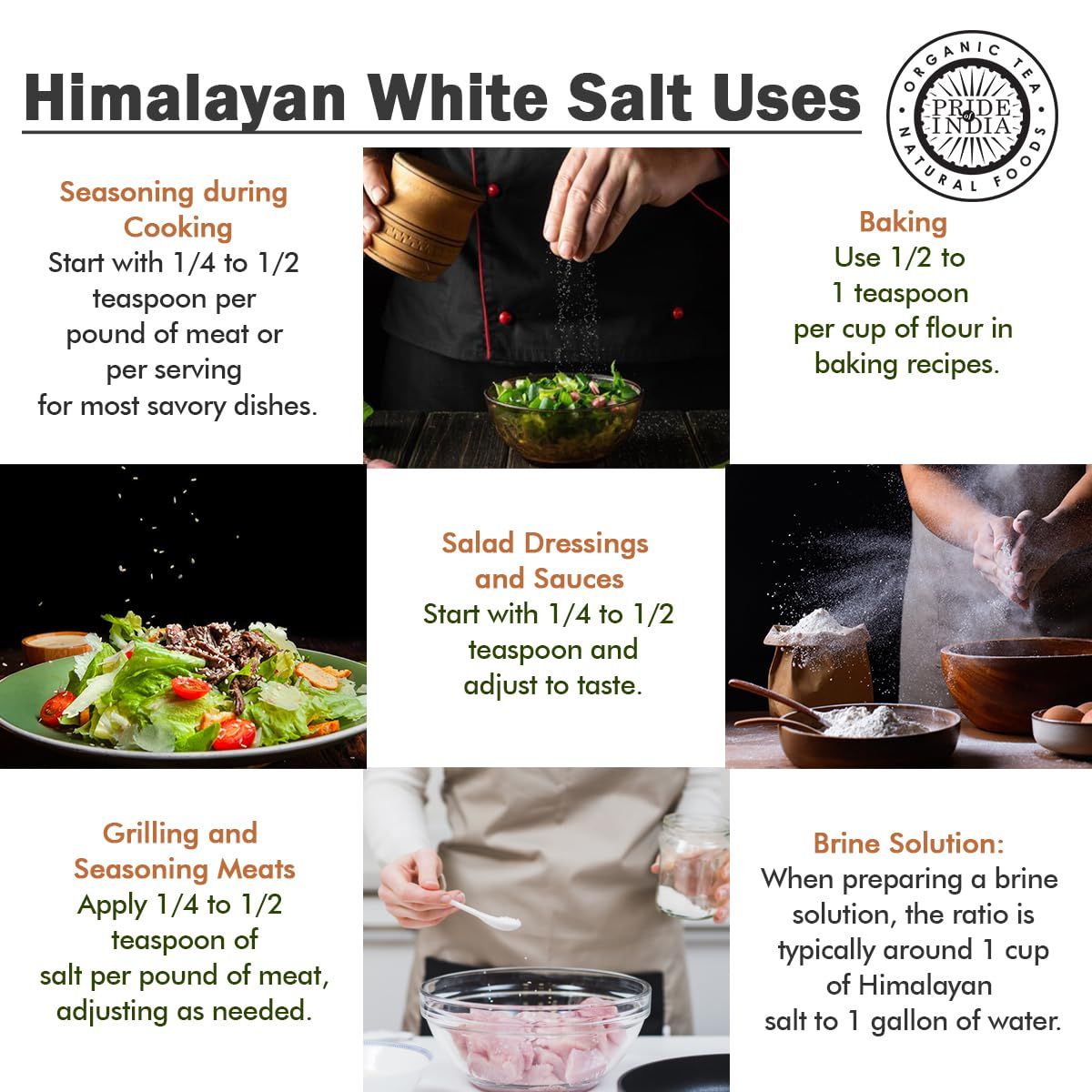 Himalayan White Salt by Pride Of India - 1lb - Rarest & Enriched W/84+ Natural Minerals- Low Sodium- Mineral Rich Nutrit image 4