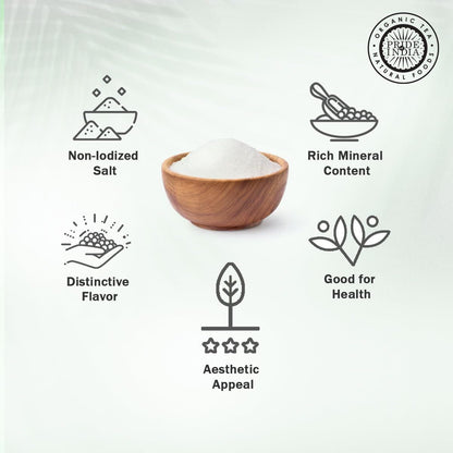Himalayan White Salt by Pride Of India - 1lb - Rarest & Enriched W/84+ Natural Minerals- Low Sodium- Mineral Rich Nutrit image 3