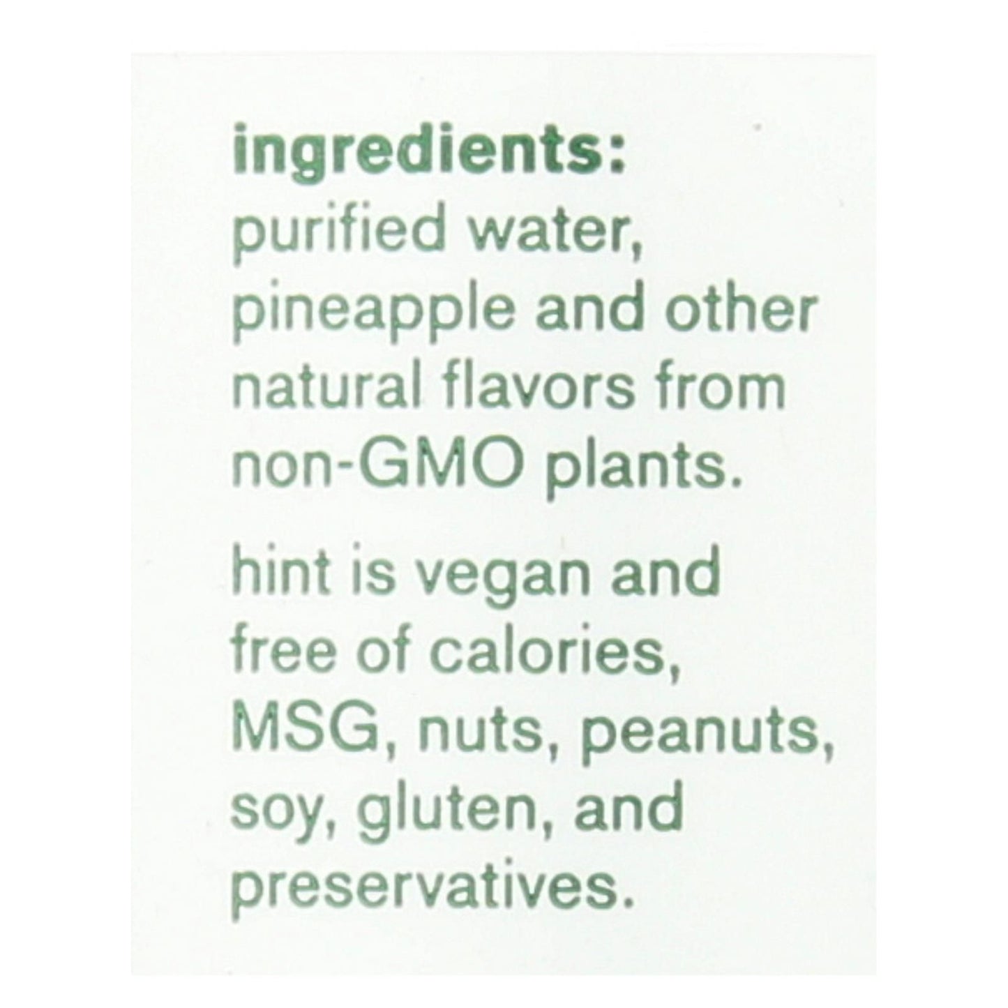 Hint Pineapple Water - Pineapple Unsweetened - Case Of 12 - 16 Fl Oz. image 2