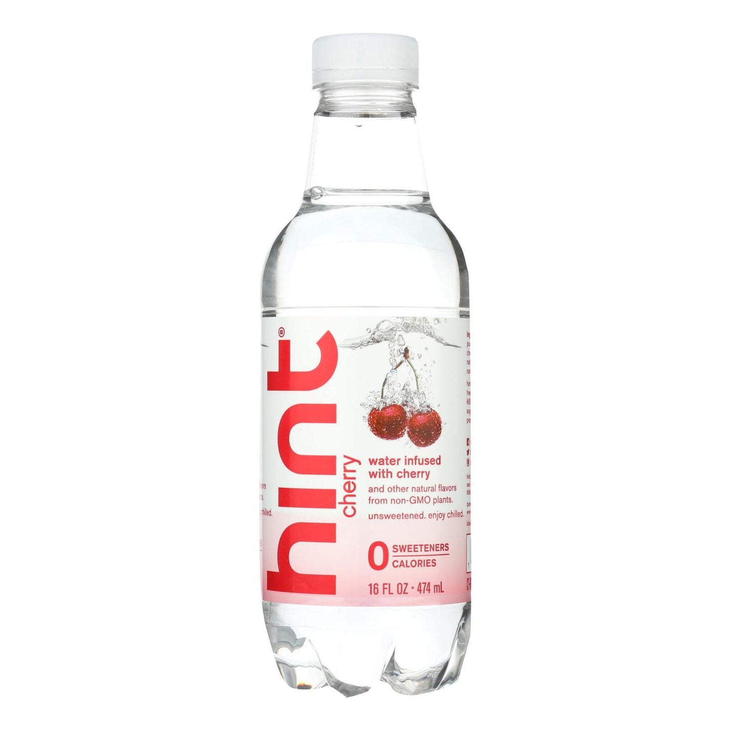 Hint Water - Cherry - Case Of 12 - 16 Fl Oz image 1