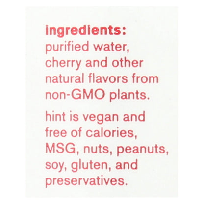 Hint Water - Cherry - Case Of 12 - 16 Fl Oz image 4