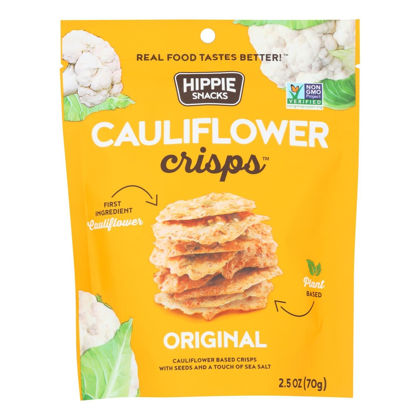 Hippie Snacks - Cauliflower Crsps Original - Case Of 8-2.5 Oz image 1
