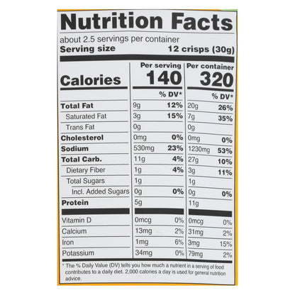 Hippie Snacks - Cauliflower Crsps Original - Case Of 8-2.5 Oz image 2