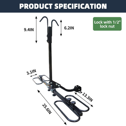 Hitch Mount Bike Rack, Heavy Weight Capacity Car Bike Rack 2'' Receiver for Standard, image 4
