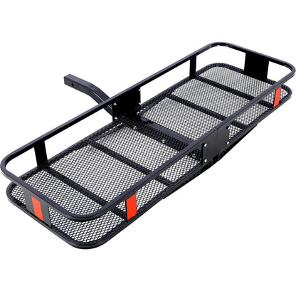 Hitch Mount Cargo Carrier Basket 60" X 21" X 6"+Waterproof Cargo Bag 13 Cubic Feet(56" 20" 20"),Hauling Weight Capacity  image 14