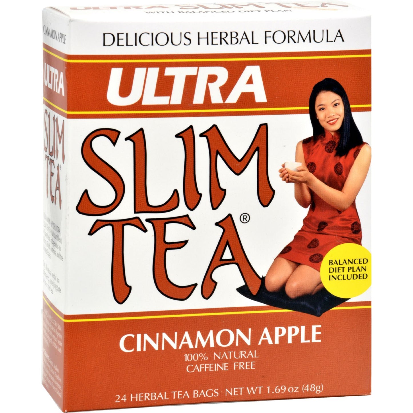 Hobe Labs Ultra Slim Tea Cinnamon Apple - 24 Tea Bags image 1