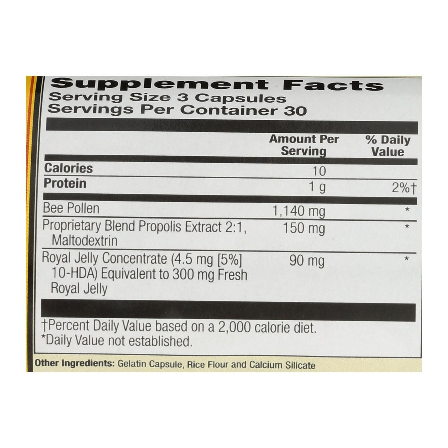 Honey Gardens - Bee Polln W/royl Jel&prop - 1 Each - 90 Ct image 3