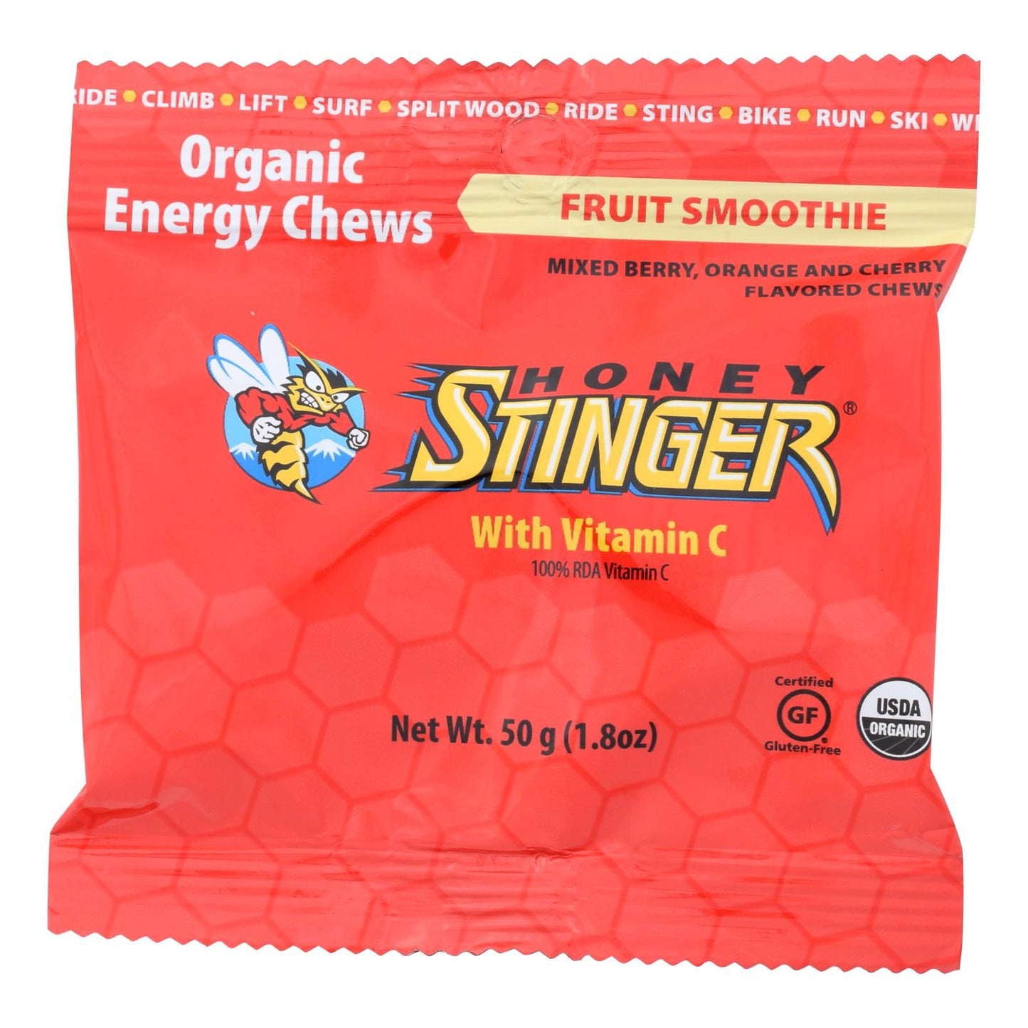Honey Stinger Energy Chew - Organic - Fruit Smoothie - 1.8 Oz - Case Of 12 image 1
