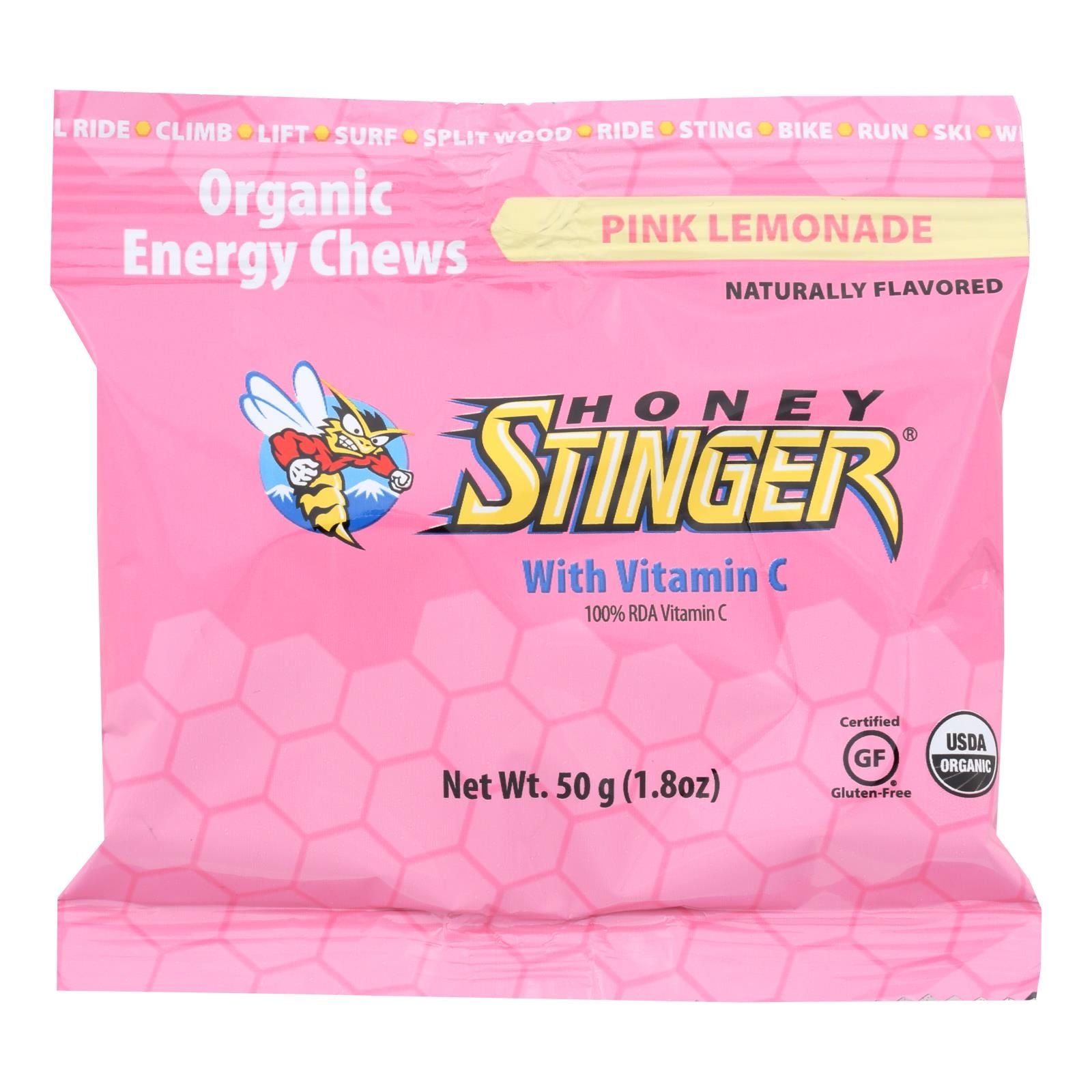 Honey Stinger Energy Chews - Pink Lemonade - Case Of 12 - 1.8 Oz. image 1