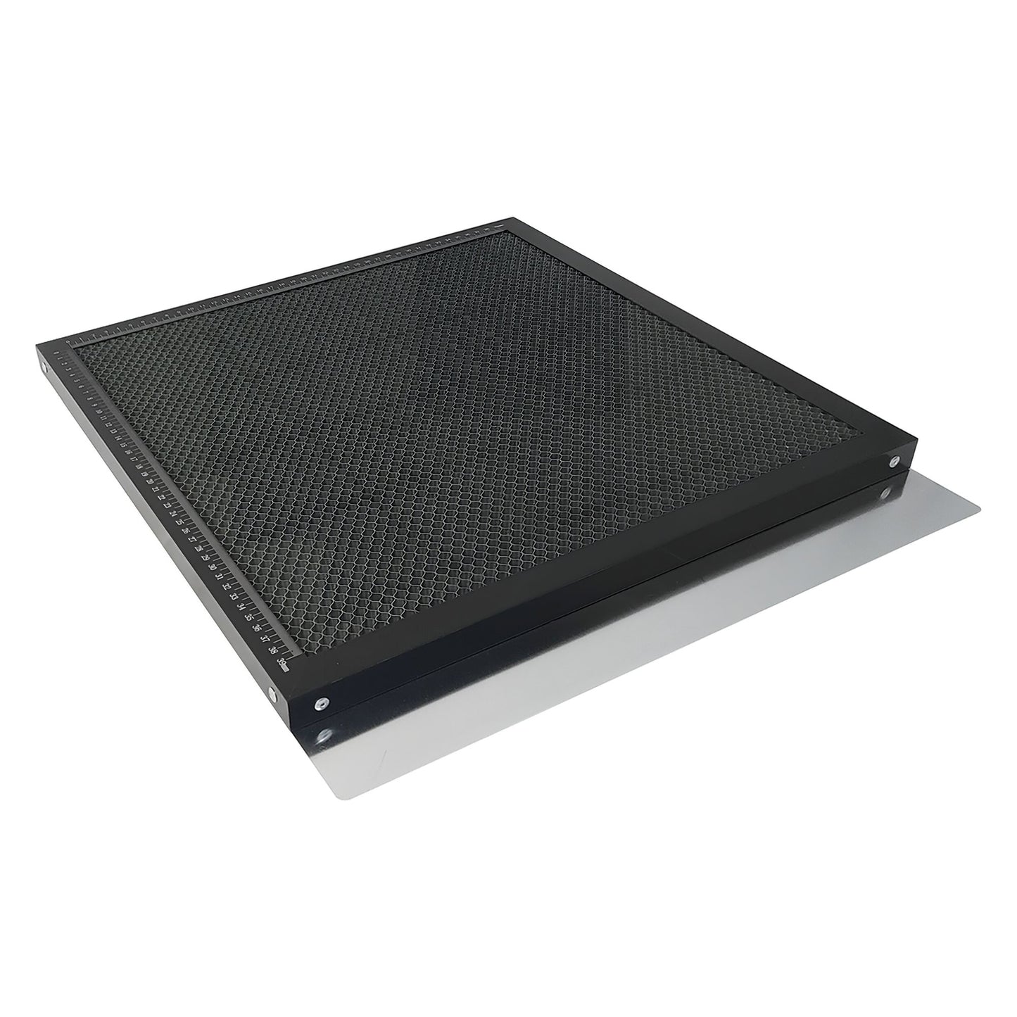 Honeycomb Laser Bed 17.32x17.32x0.87 inch with aluminum plate for CO2 diode laser engraver - front view