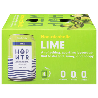 Hop Water - Hop Water Spk Lime 6pk - Case Of 4-6/12 Fz image 1