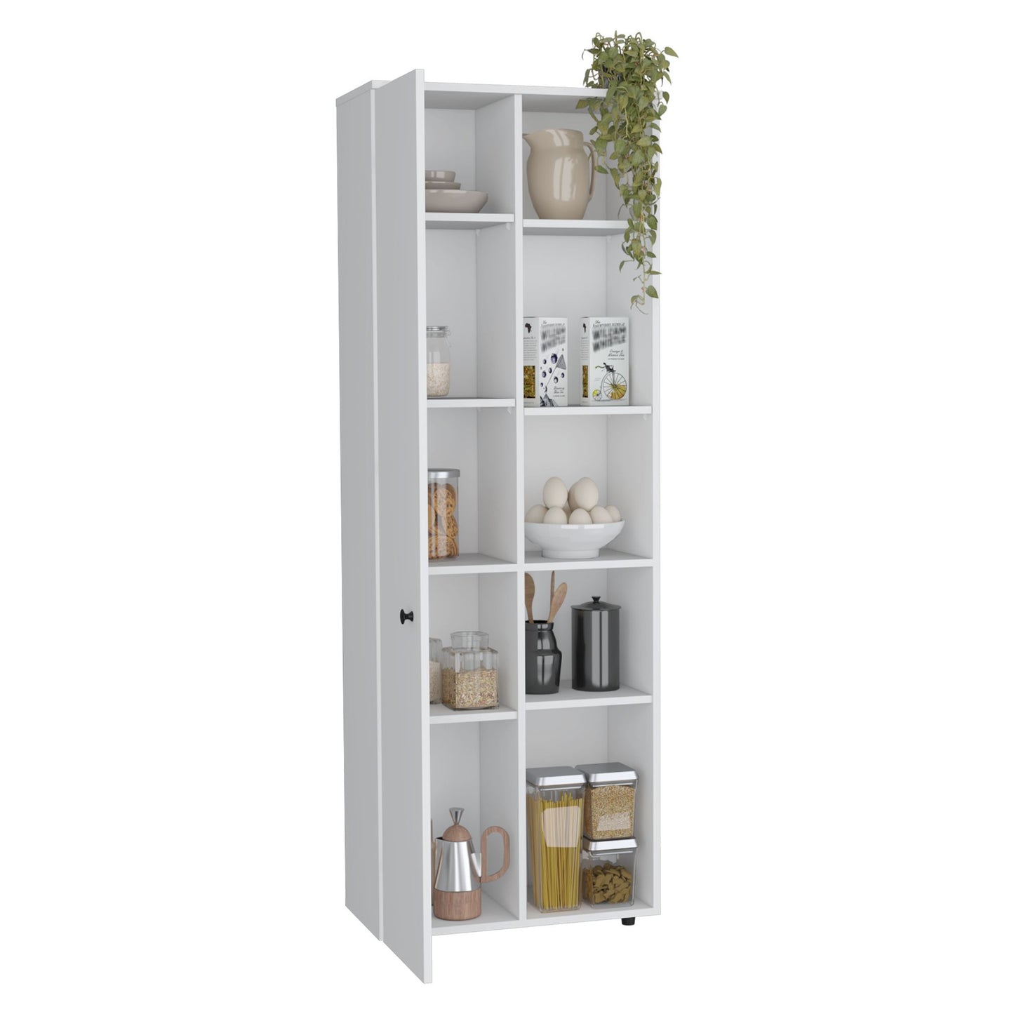 Hoyt Kitchen Pantry Storage Cabinet With and Five Interior and Exterior Shelves image 7