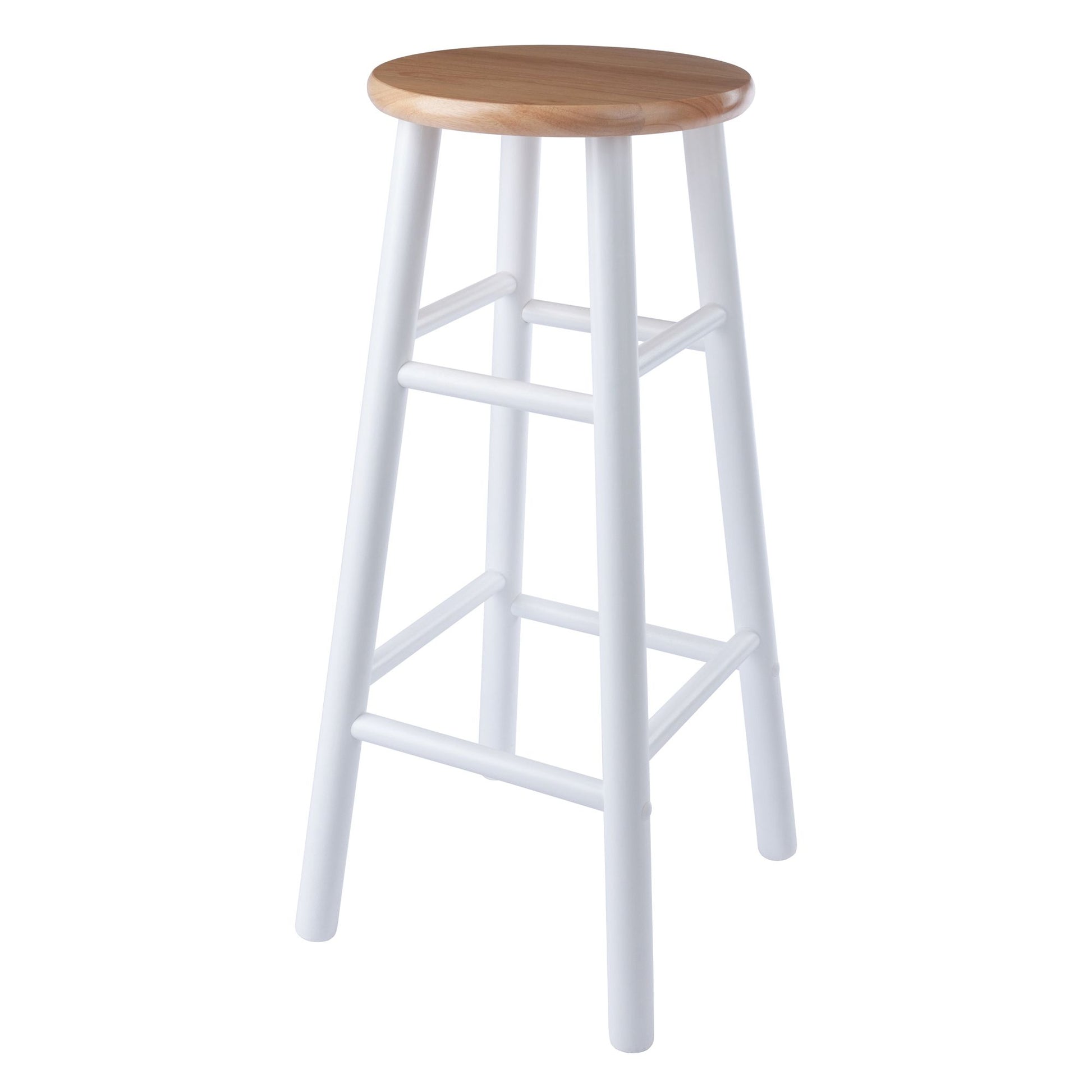 Huxton 2-Pc Bar Stools; 29"; Natural & White image 10