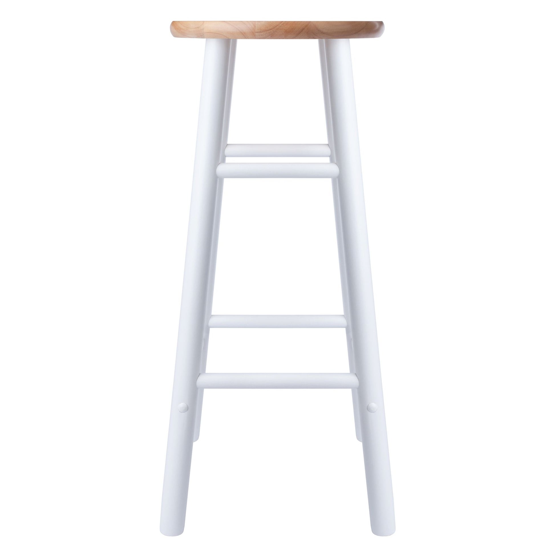 Huxton 2-Pc Bar Stools; 29"; Natural & White image 8