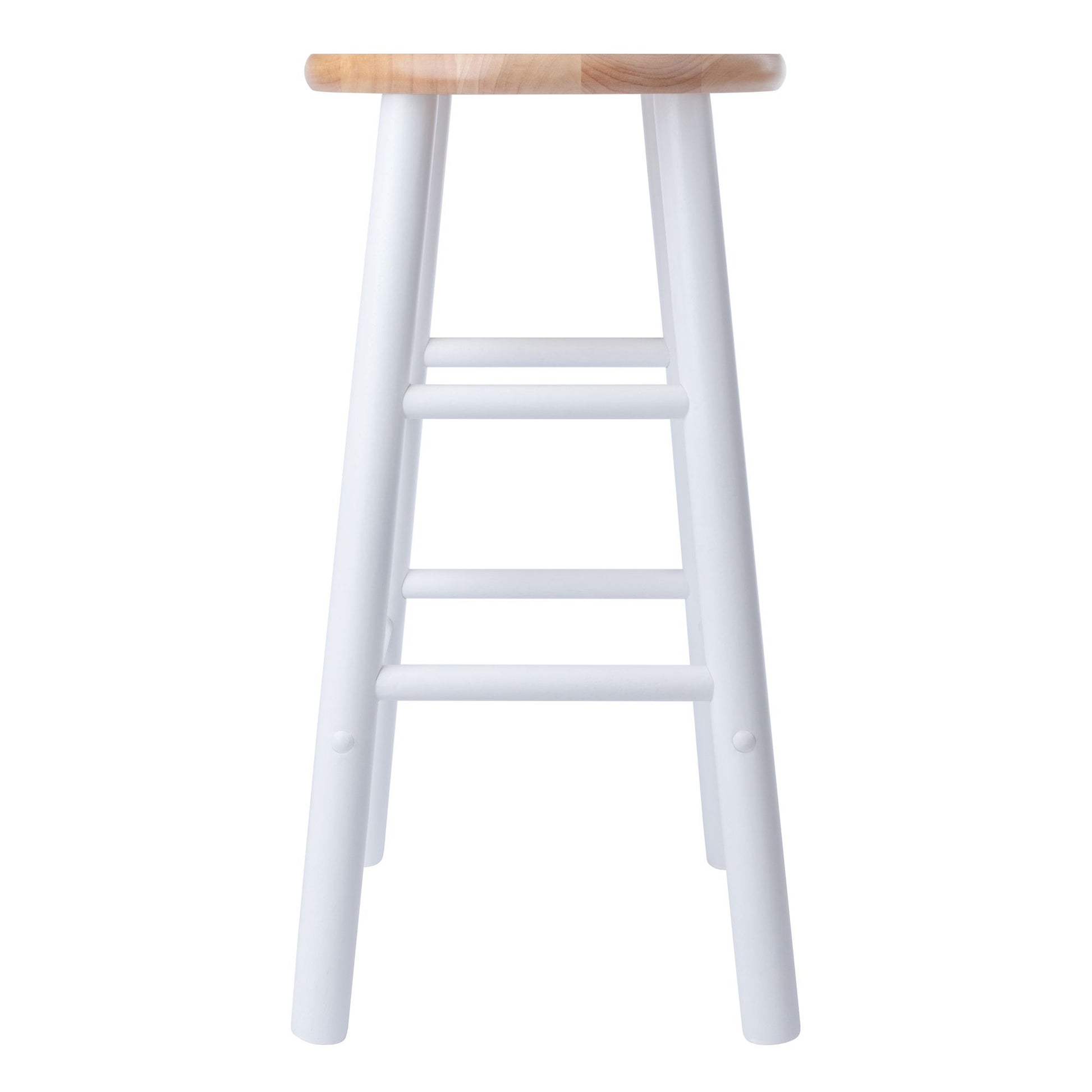 Huxton 2-Pc Counter Stools; 24"; Natural & White image 9