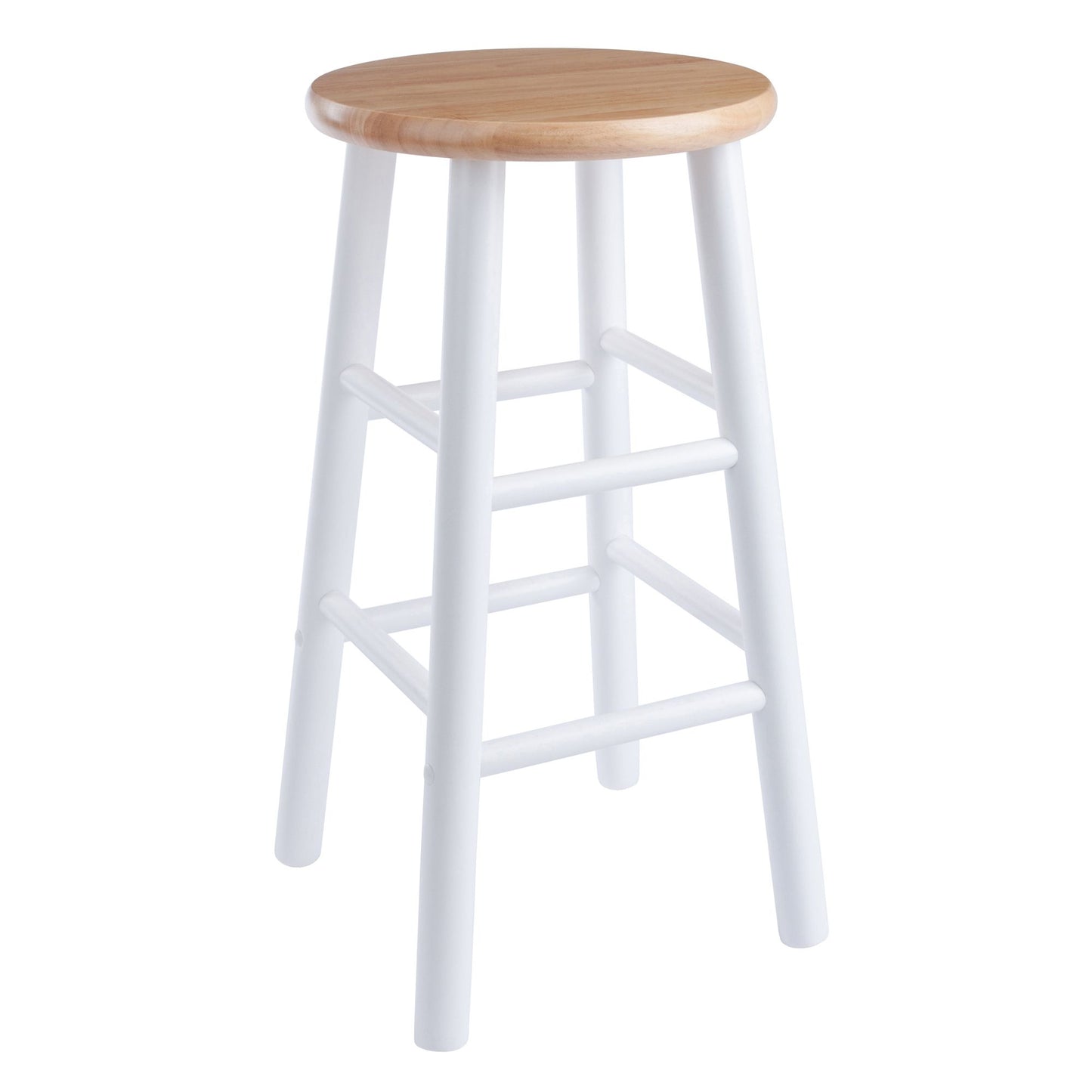 Huxton 2-Pc Counter Stools; 24"; Natural & White image 7