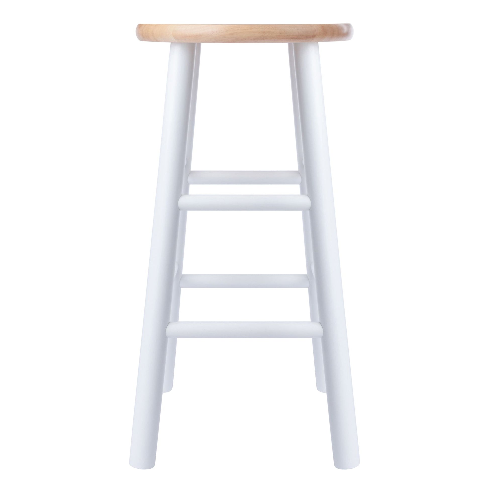 Huxton 2-Pc Counter Stools; 24"; Natural & White image 8