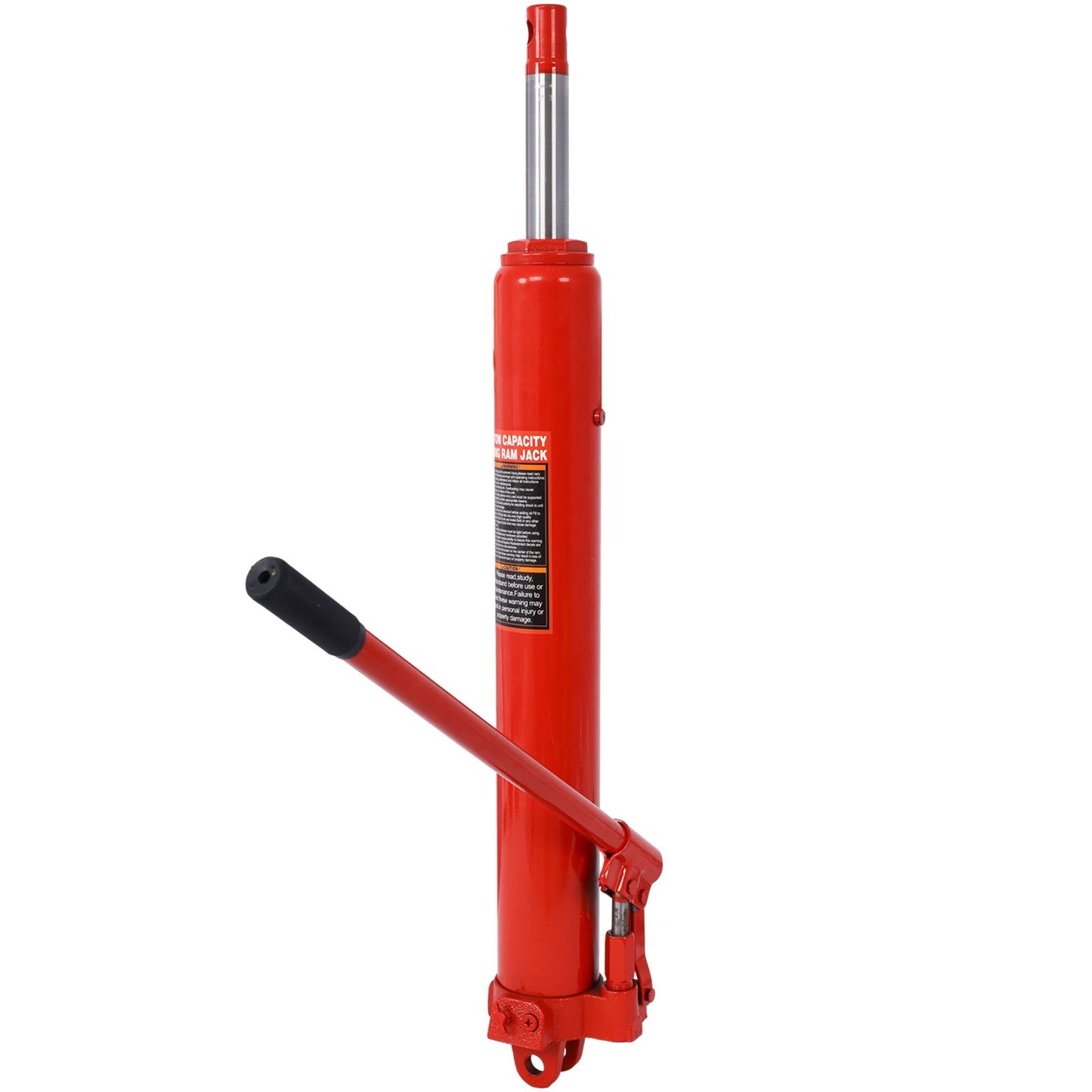 Hydraulic Long Ram Jack with Single Piston Pump and Clevis Base (Fits: Garage/Shop Cranes, Engine Hoists, and More): 8 T image 3