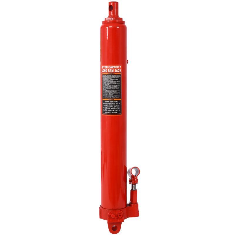 Hydraulic Long Ram Jack with Single Piston Pump and Clevis Base image 3