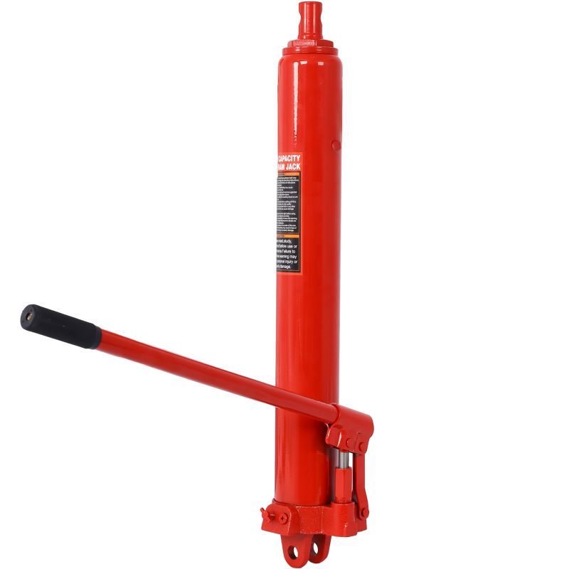 Hydraulic Long Ram Jack with Single Piston Pump and Clevis Base image 2