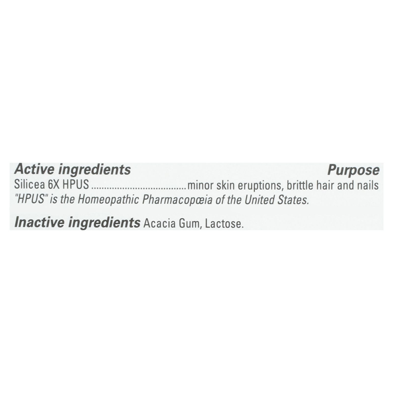 Hyland's - Silicea 6x #12 Cell Salts - 1 Each-100 Tab image 2